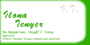 ilona tenyer business card